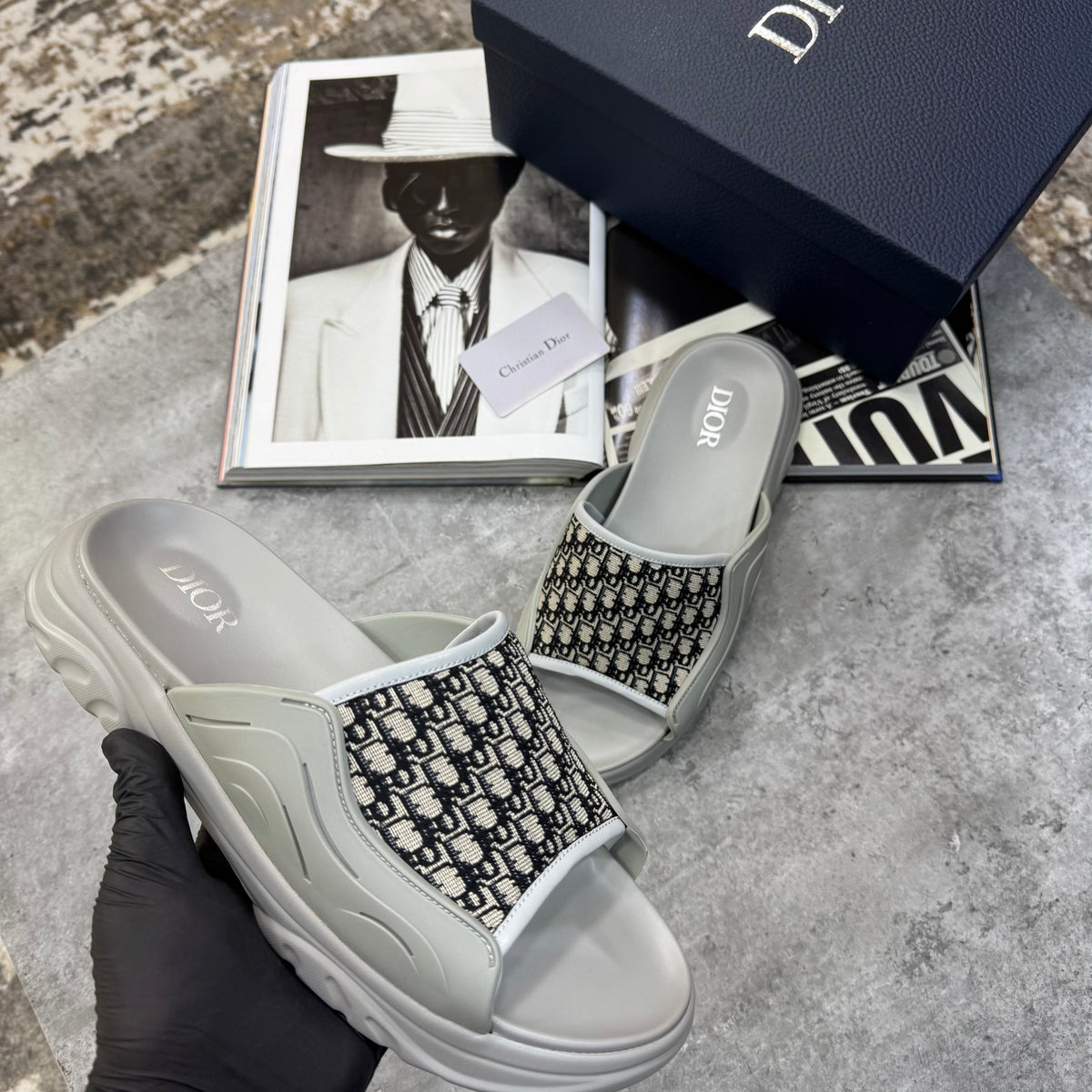 IOR SLIPPERS MENS GREY