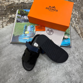 HRMS SLIPPERS MENS BLACK/NAVY