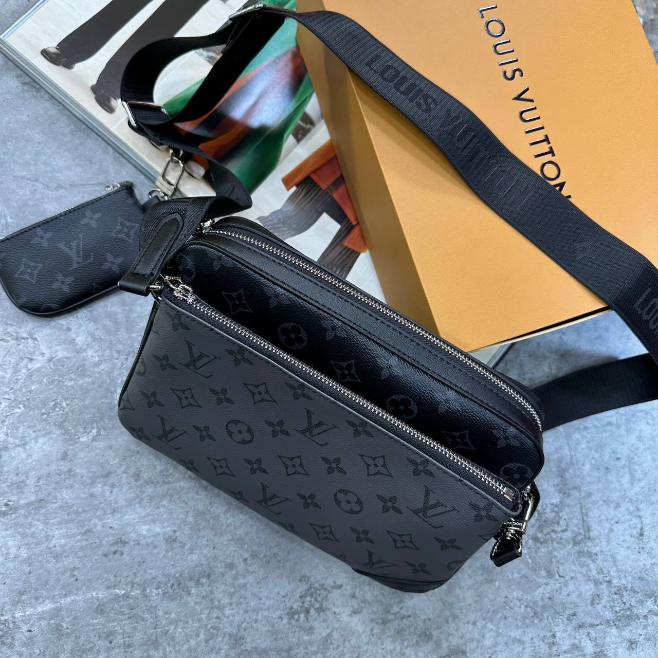 LVE TRIO BAG BLACK|GREY