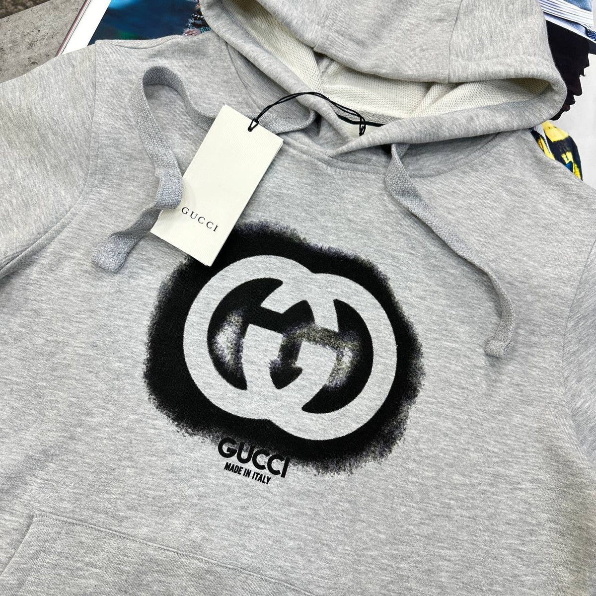 UCCI FRONT PRINT HOODIE GREY