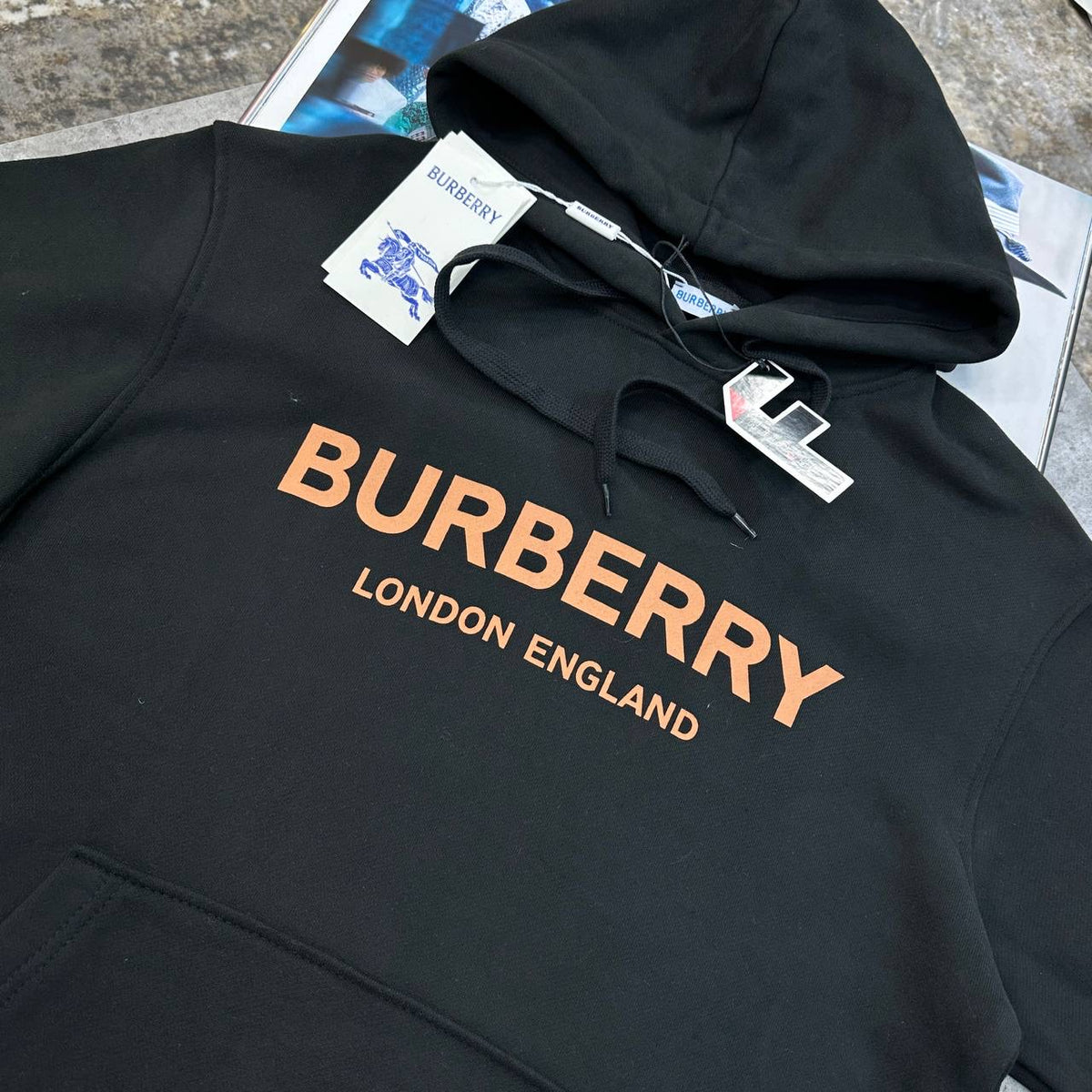 BRBRY FRONT LOGO HOODIE