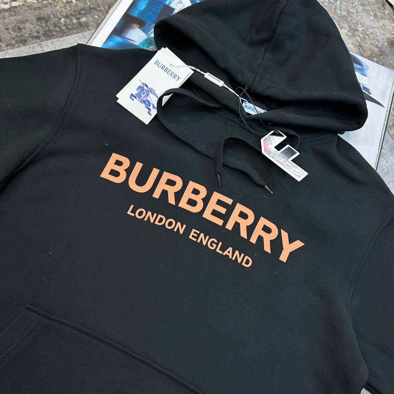BRBRY FRONT LOGO HOODIE