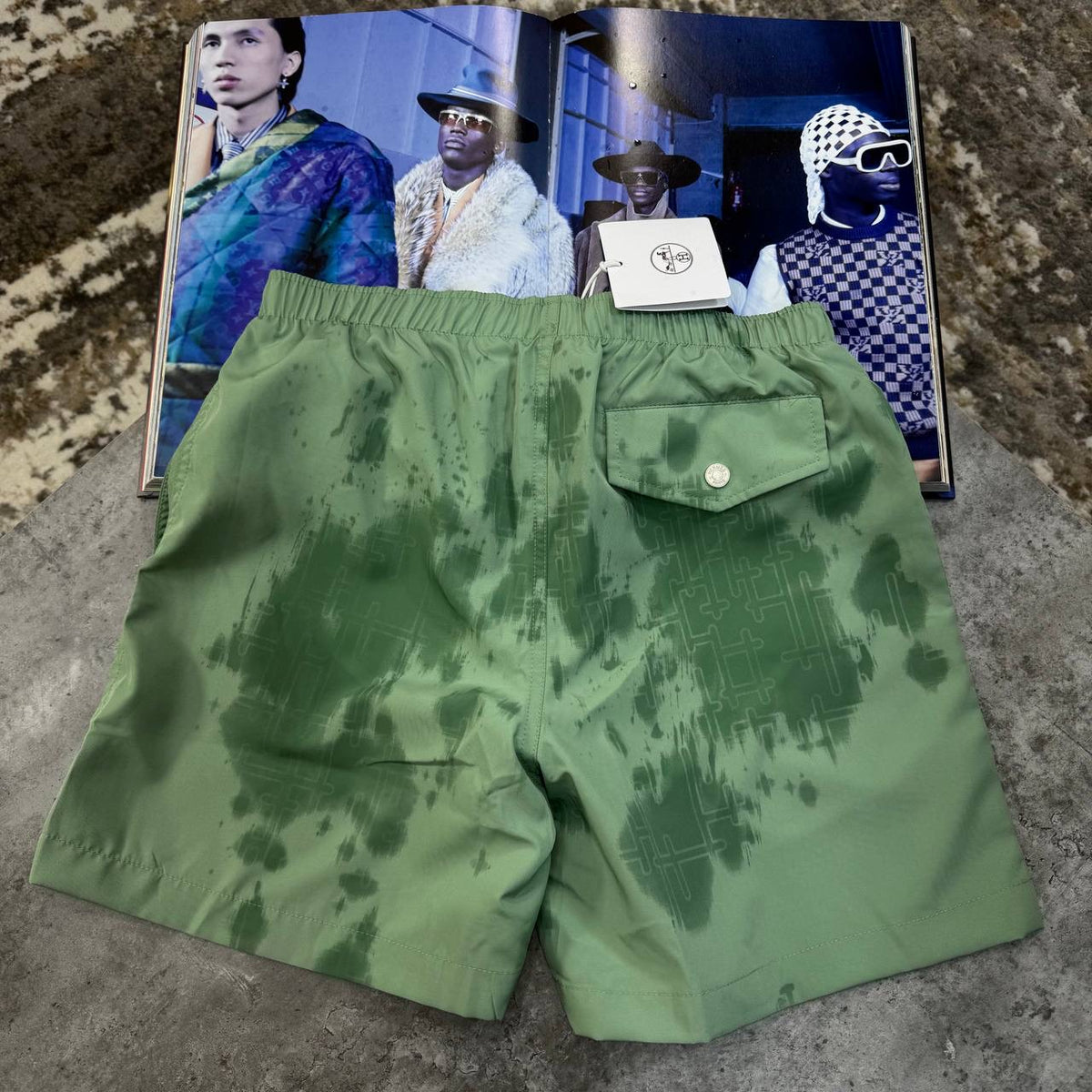HRMS WATER REACTIVE SWIM SHORT GREEN