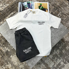 GD SHORT SET WHITE/BLACK