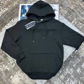 DOR FRONT BADGE HOODIE BLACK