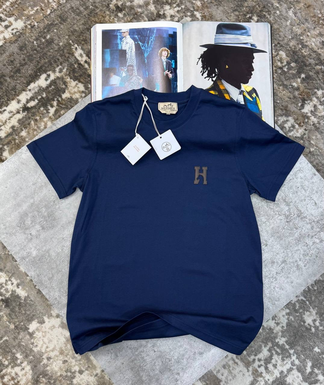 HRMS SMALL FRONT LOGO TSHIRT BLUE