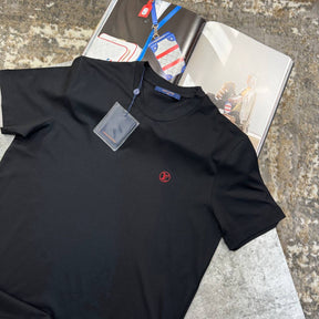L.V FRONT SMALL LOGO TSHIRT-BLACK