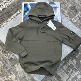 CP SIDE BADGE HOODIE KHAKHI