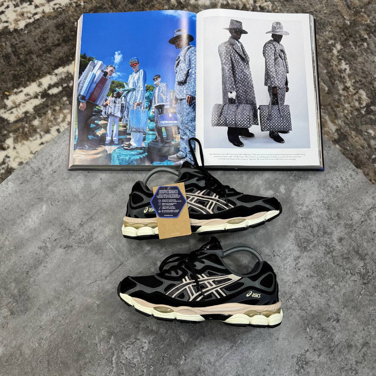 ASC GEL TRAINERS BLACK/CREAM