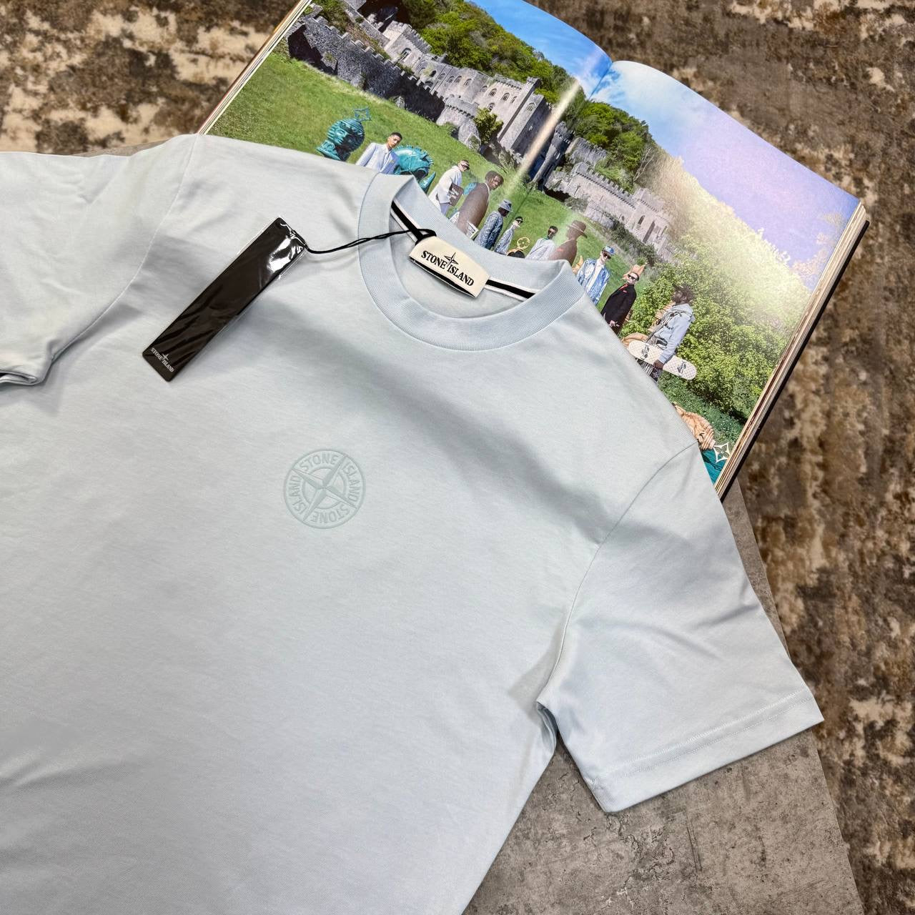 S.I BACK BIGPRINT T-SHIRT LIGHTBLUE