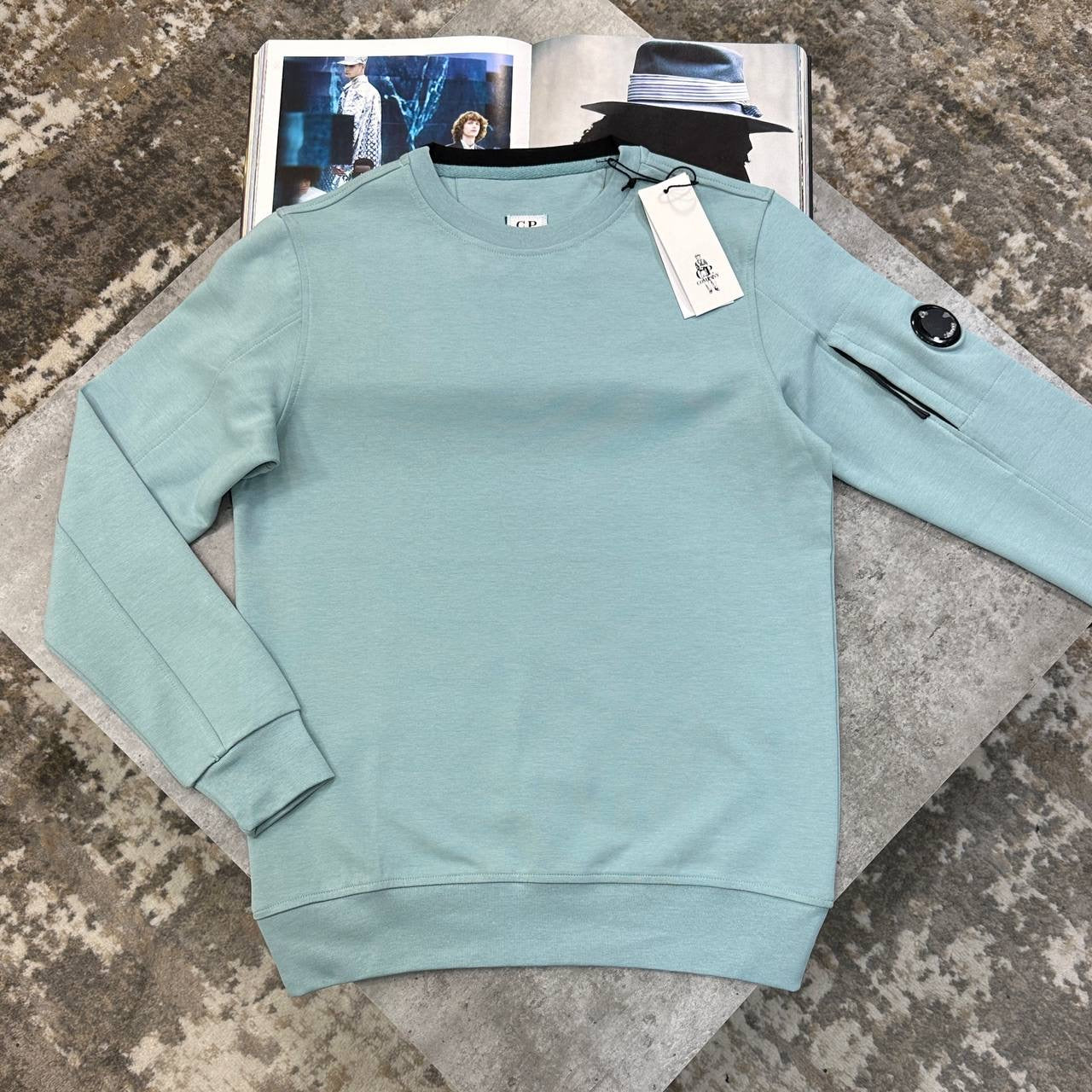 C.P SIDE POCKET JUMPER MINT