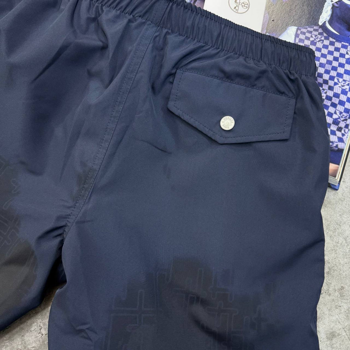 HRMS WATER REACTIVE SWIM SHORT NAVY