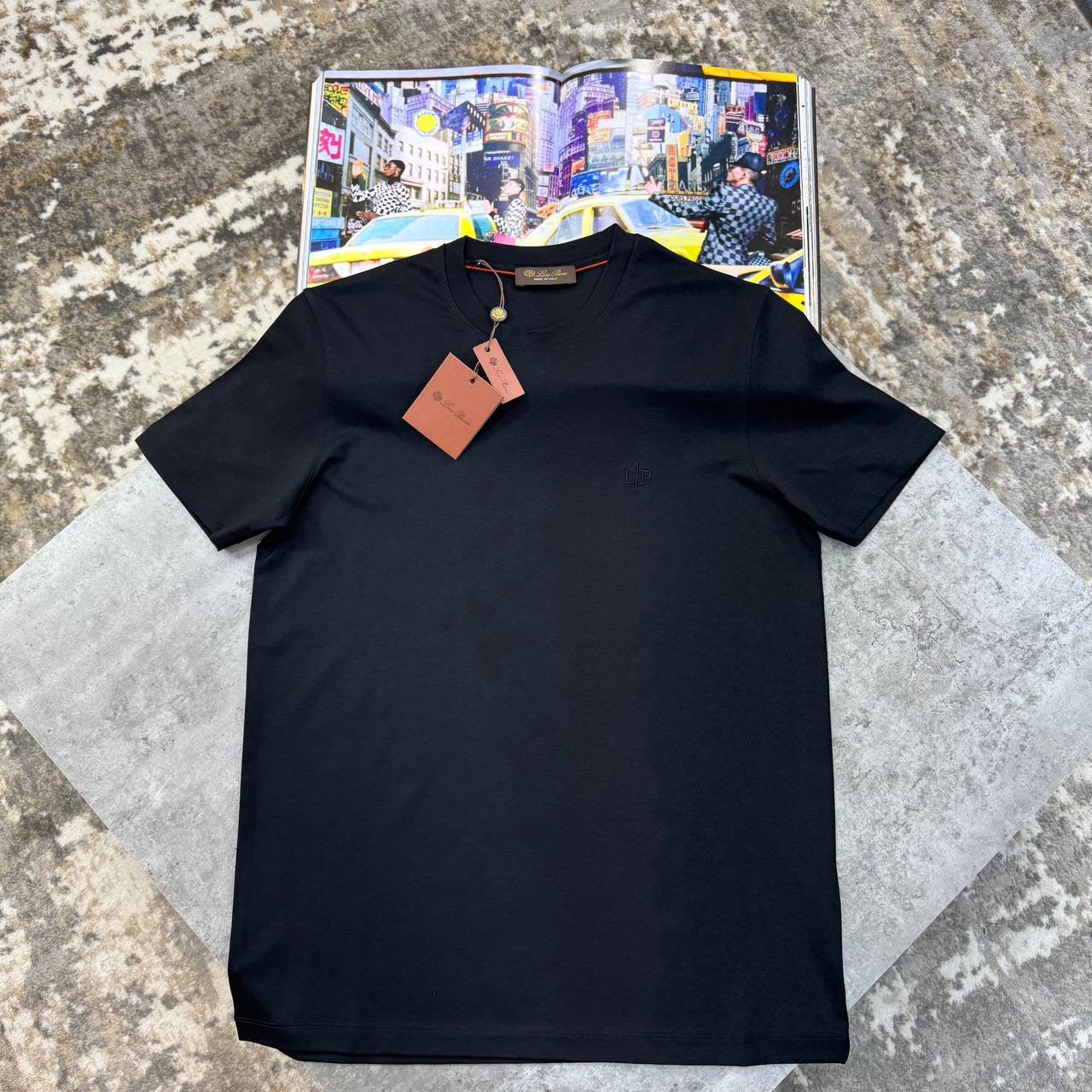L.P SIDE SMALL LOGO T-SHIRT BLACK