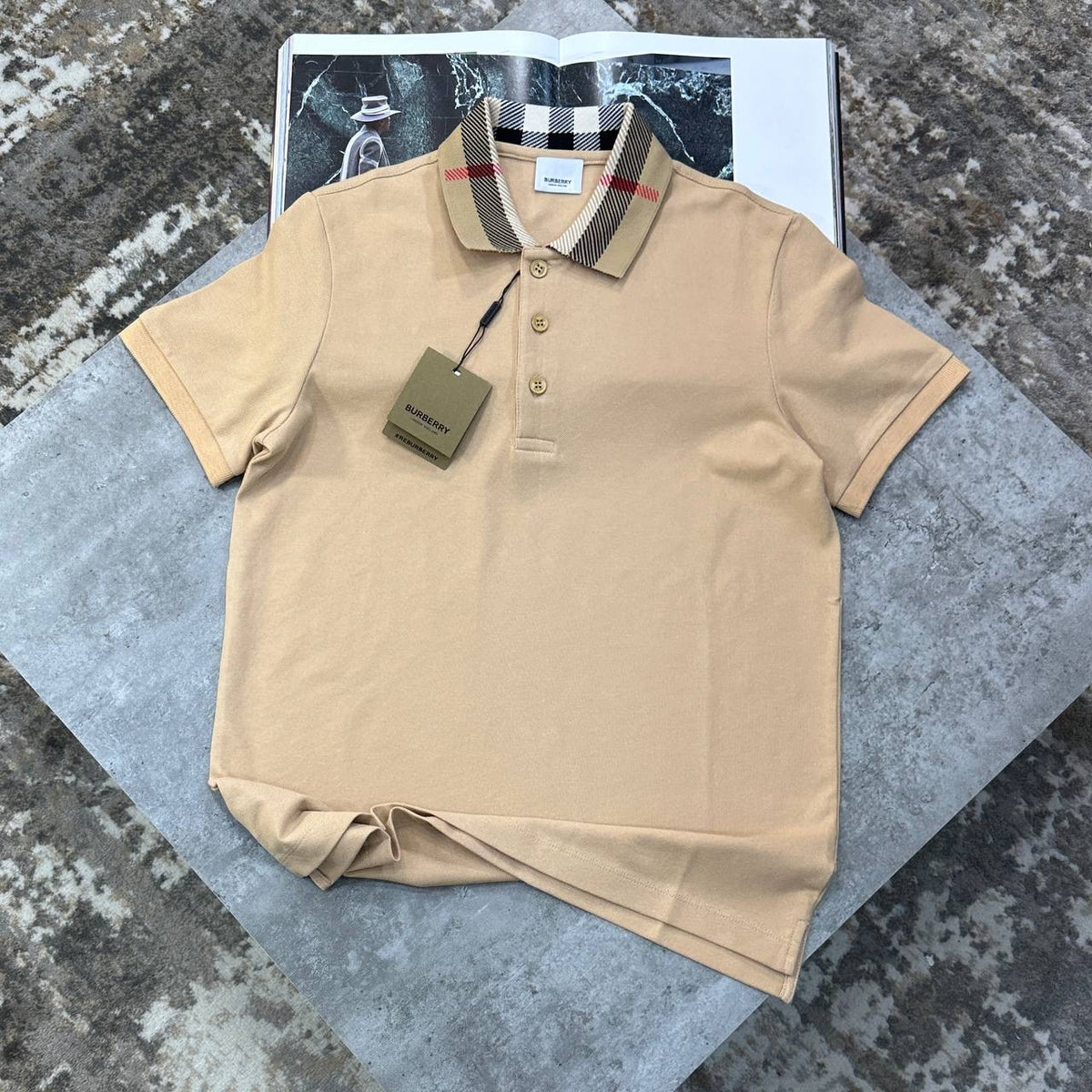 BRBURY POLO- BEIGE