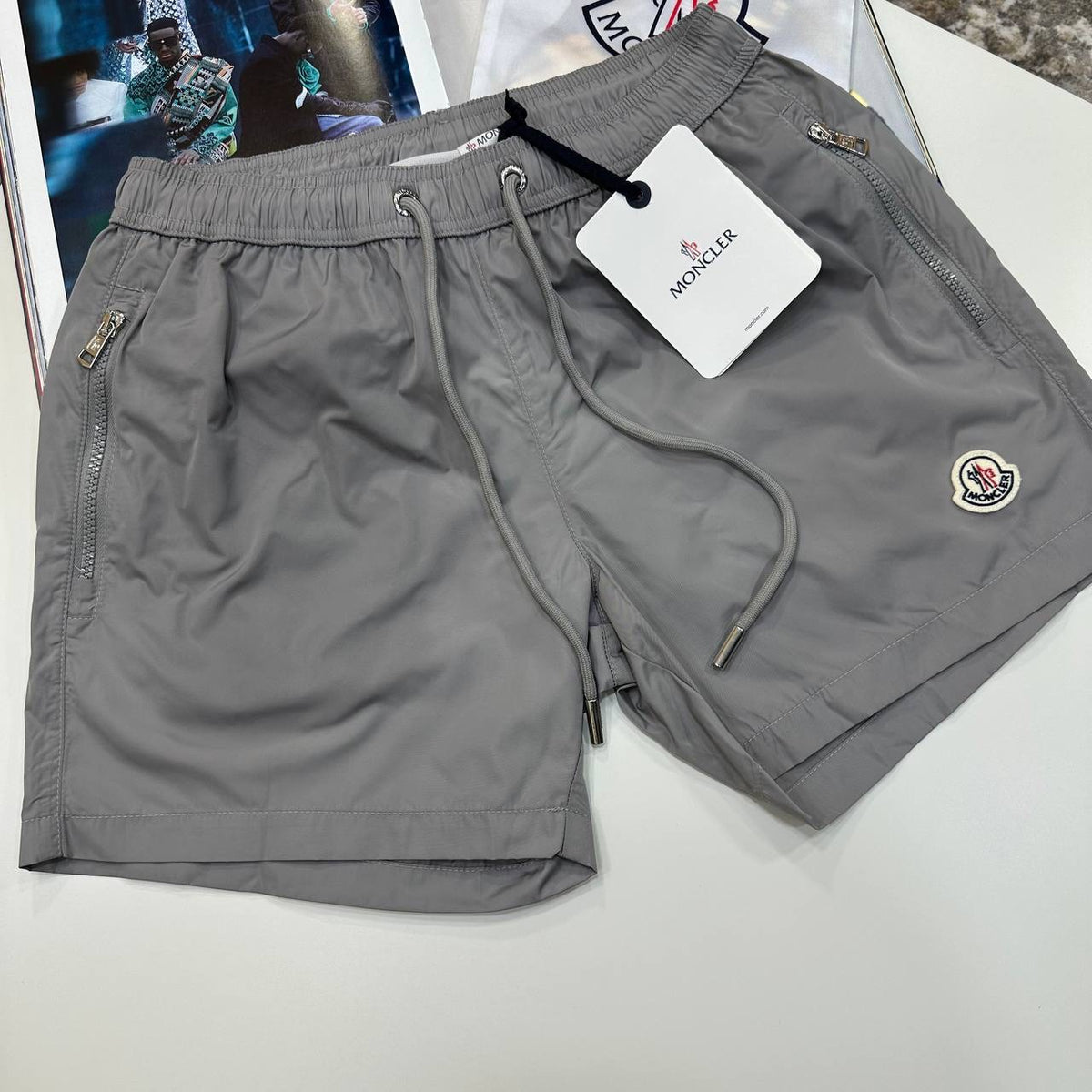 NCLR SWIM SHORT LIGHT GREY