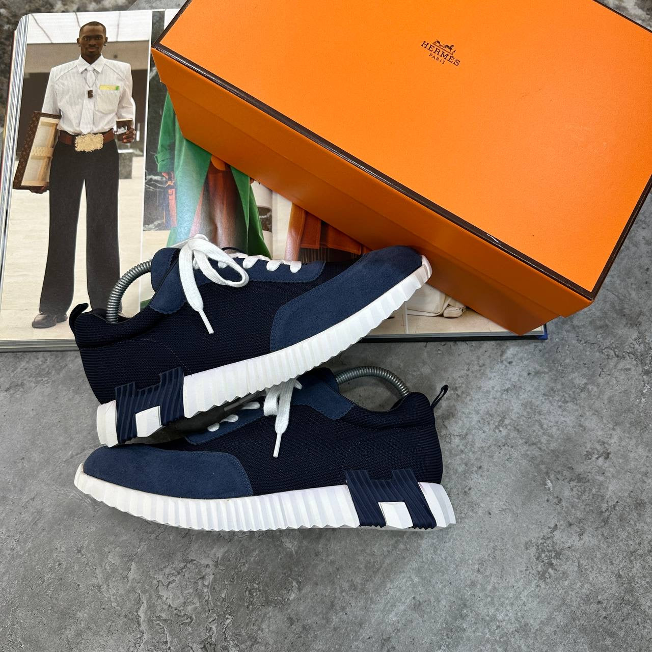 HRMS BOUNCING TRAINERS NAVY|WHITE