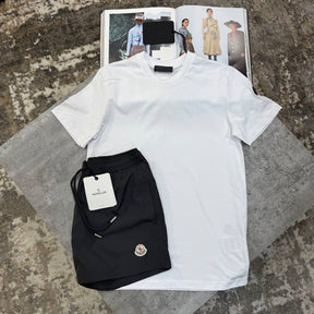 NCLR SHORT SET WHITE/BLACK