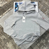 CG SIDE BADGE HOODIE GREY