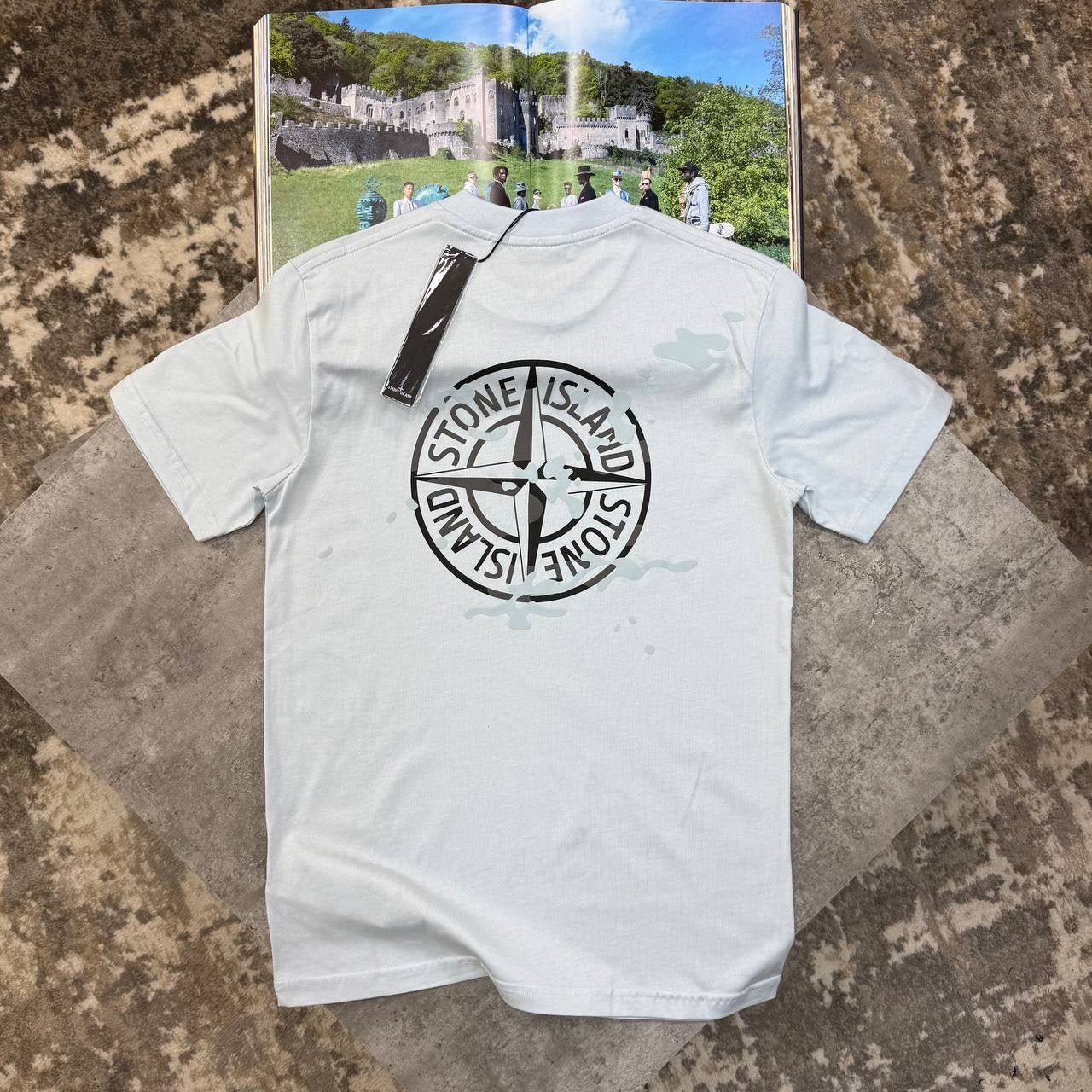 S.I BACK BIGPRINT T-SHIRT LIGHTBLUE