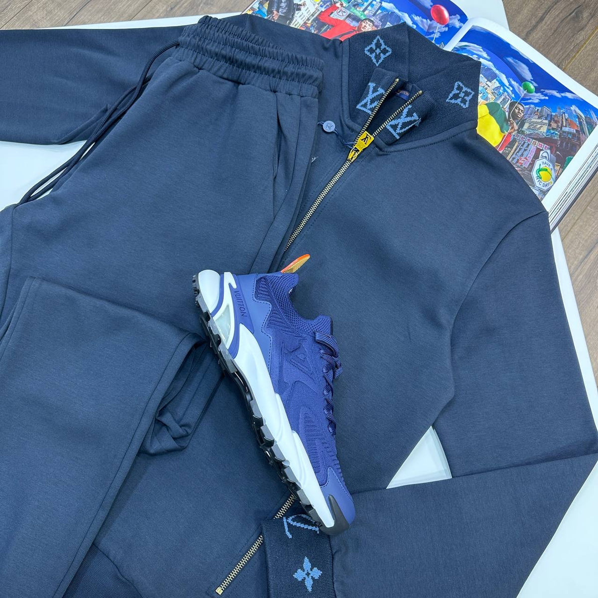 LUIS-VUITN TRACKSUIT NAVY