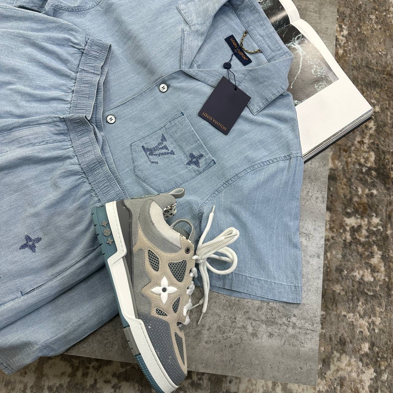LVE SHORT SET LIGHTBLUE