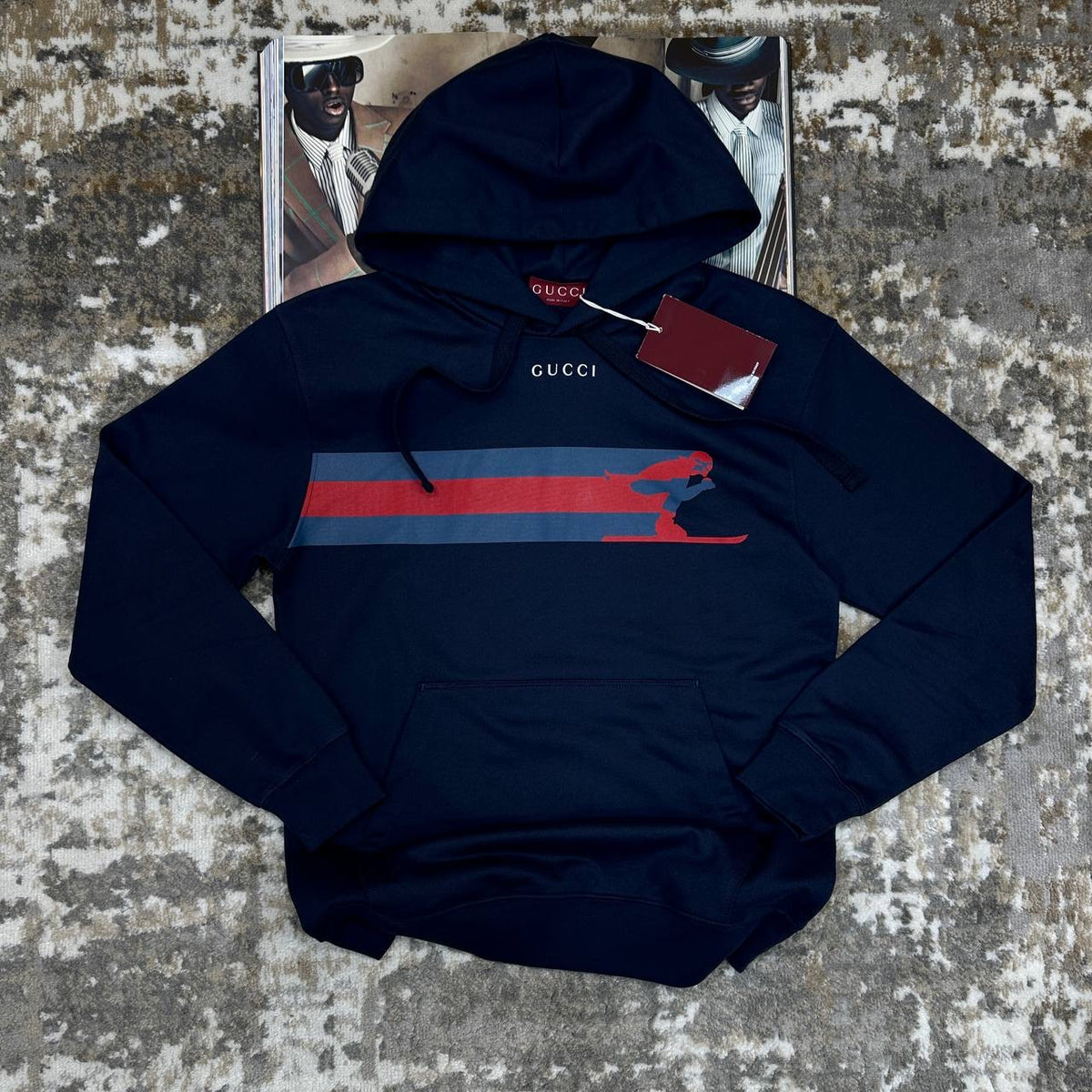 GUCI HOODIE-NAVY