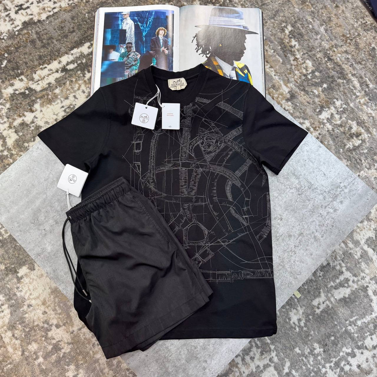 HRMS SHORT SET ALL BLACK