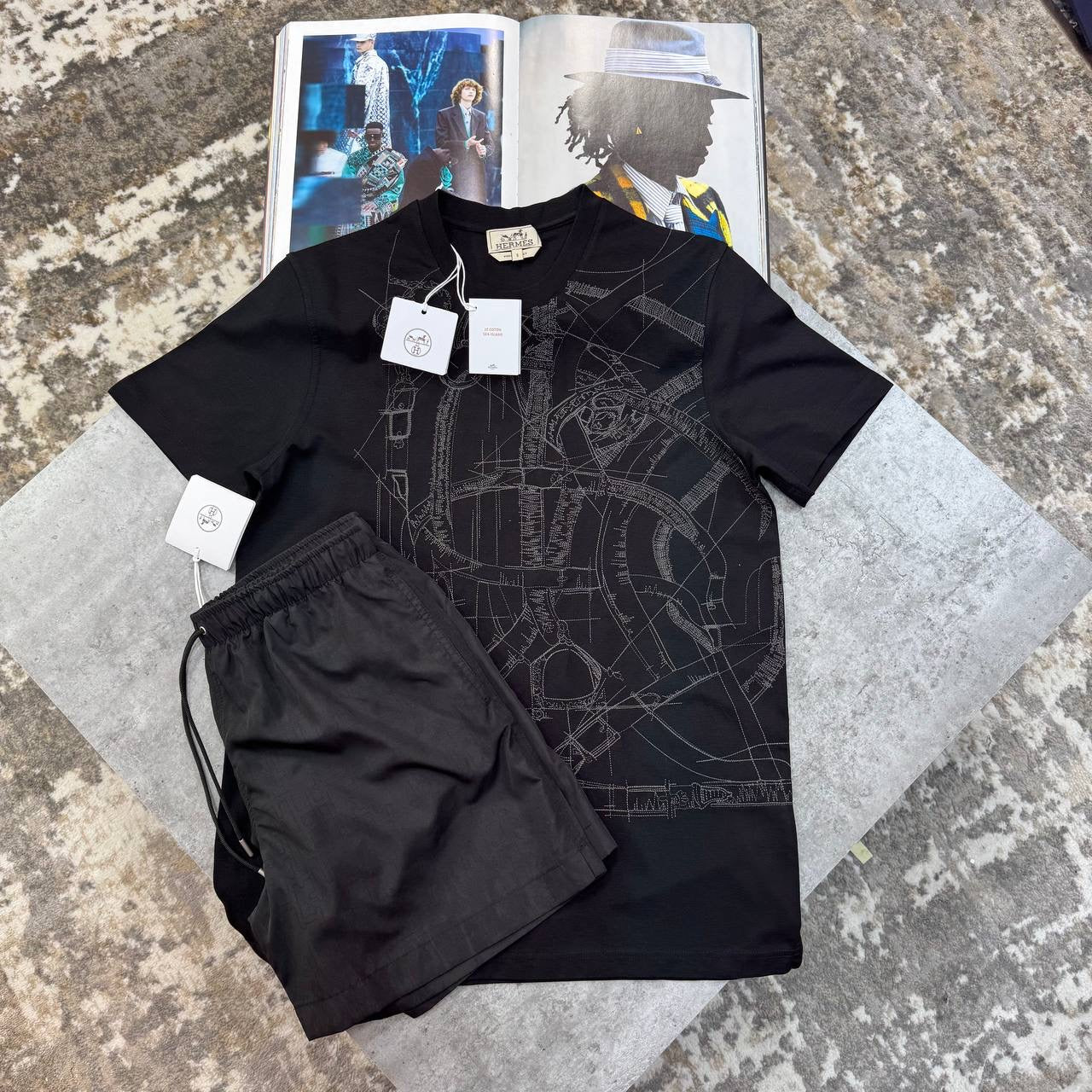 HRMS SHORT SET ALL BLACK