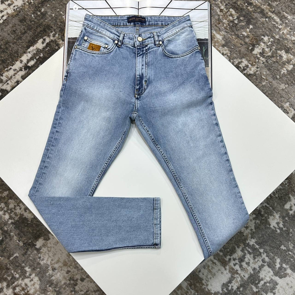 L.V  SLIM FIT JEANS BLUE
