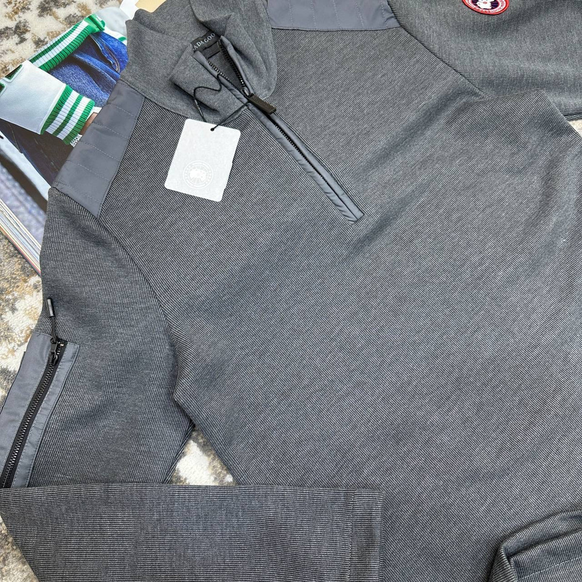 CNDA GOOSE HALF ZIP GREY
