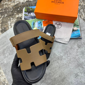 HRMS SLIPPERS MENS BLACK/BROWN
