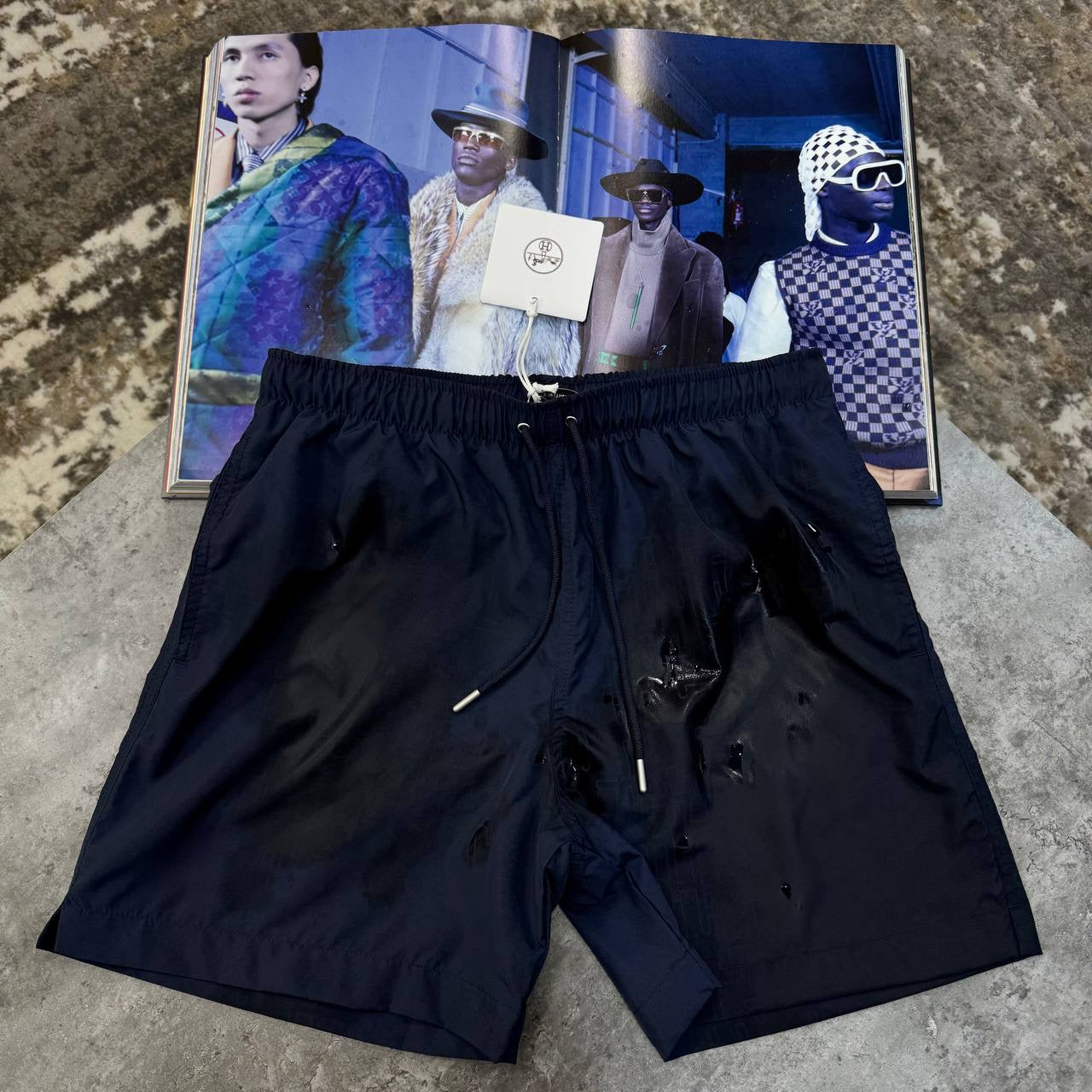 HRMS WATER REACTIVE SWIM SHORT NAVY