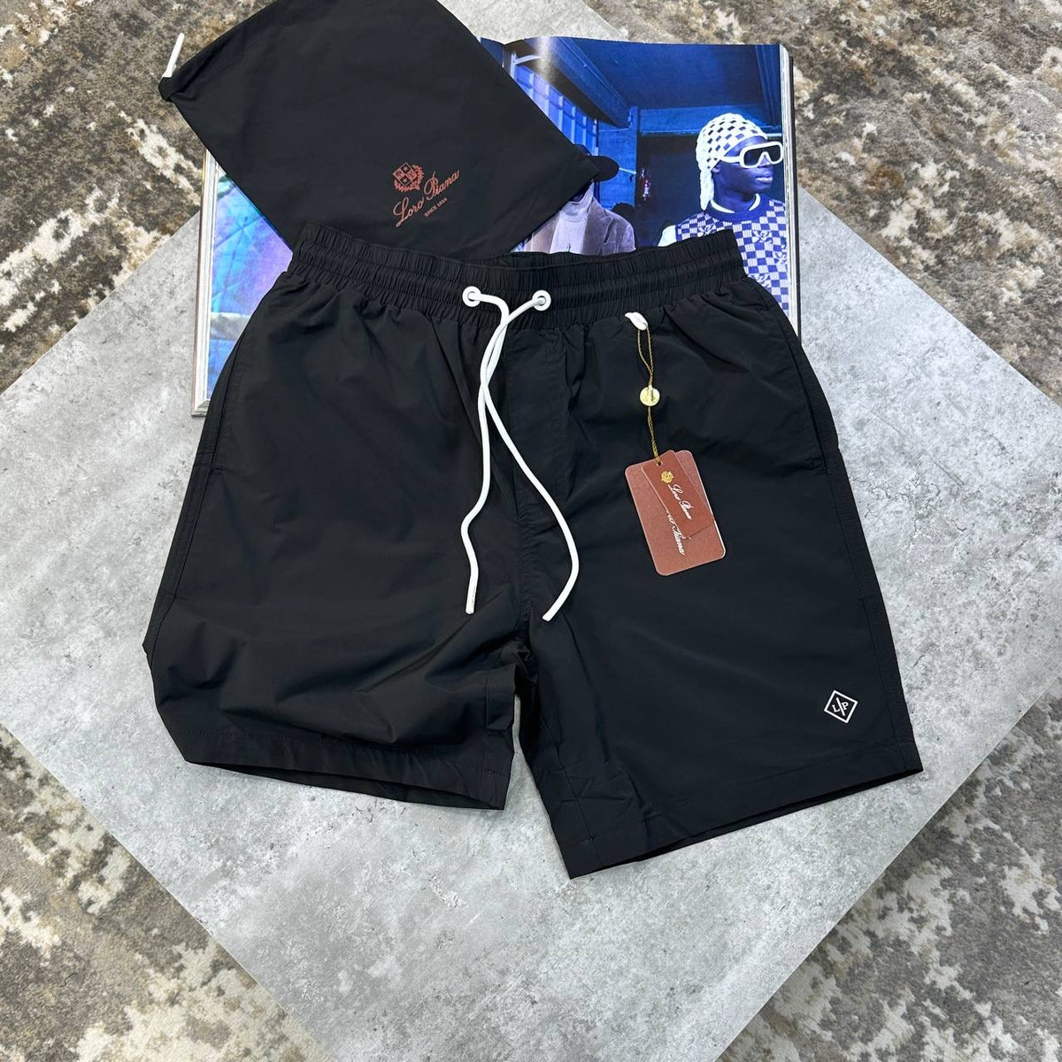 L.P SWIM SHORTS BLACK