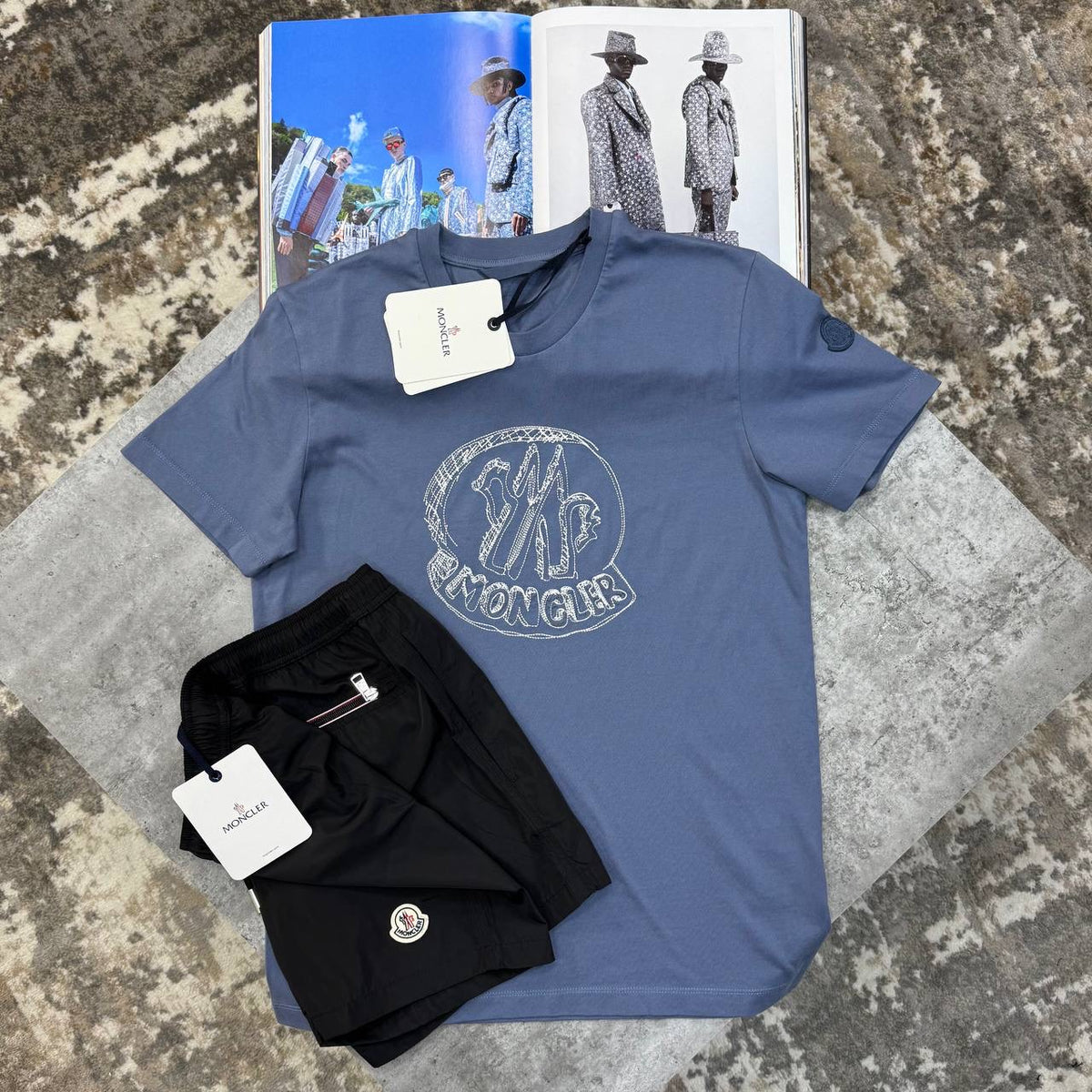NCLR SHORT SET BLUE/BLACK