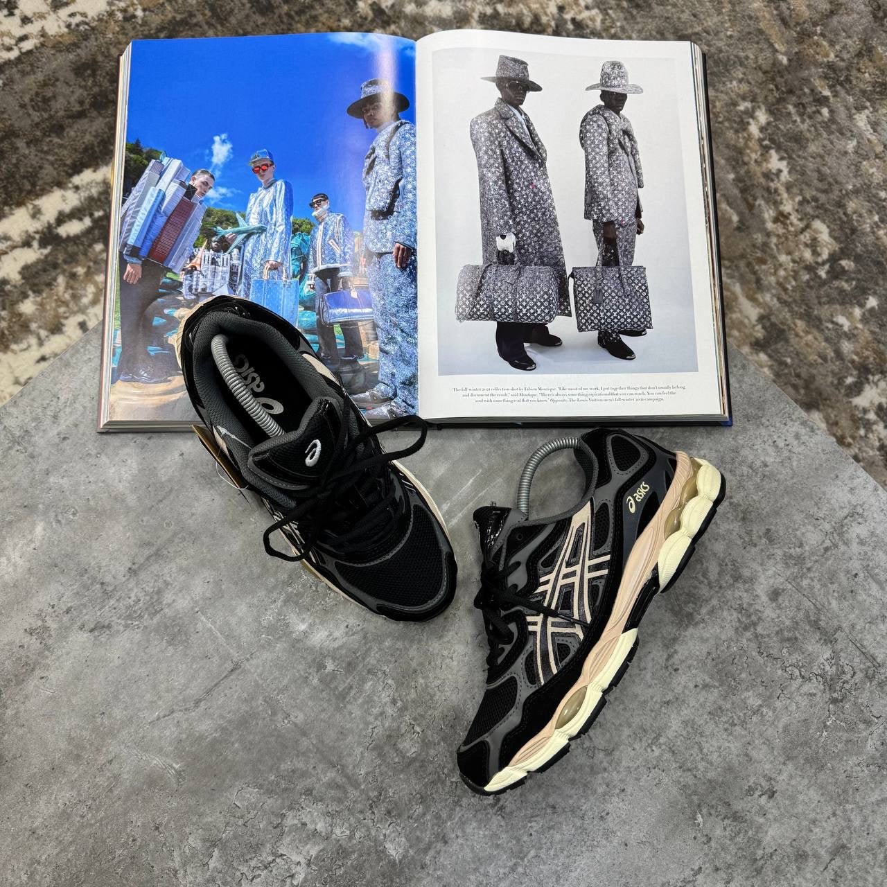ASC GEL TRAINERS BLACK/CREAM