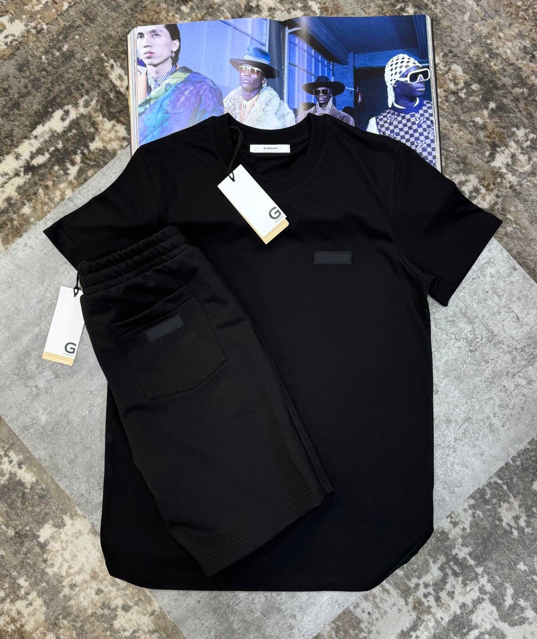 GVNCHY SHORT SET ALL BLACK