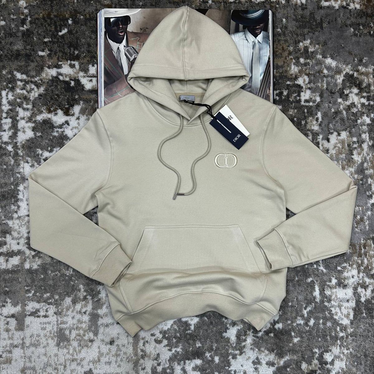 CD HOODIE-BEIGE