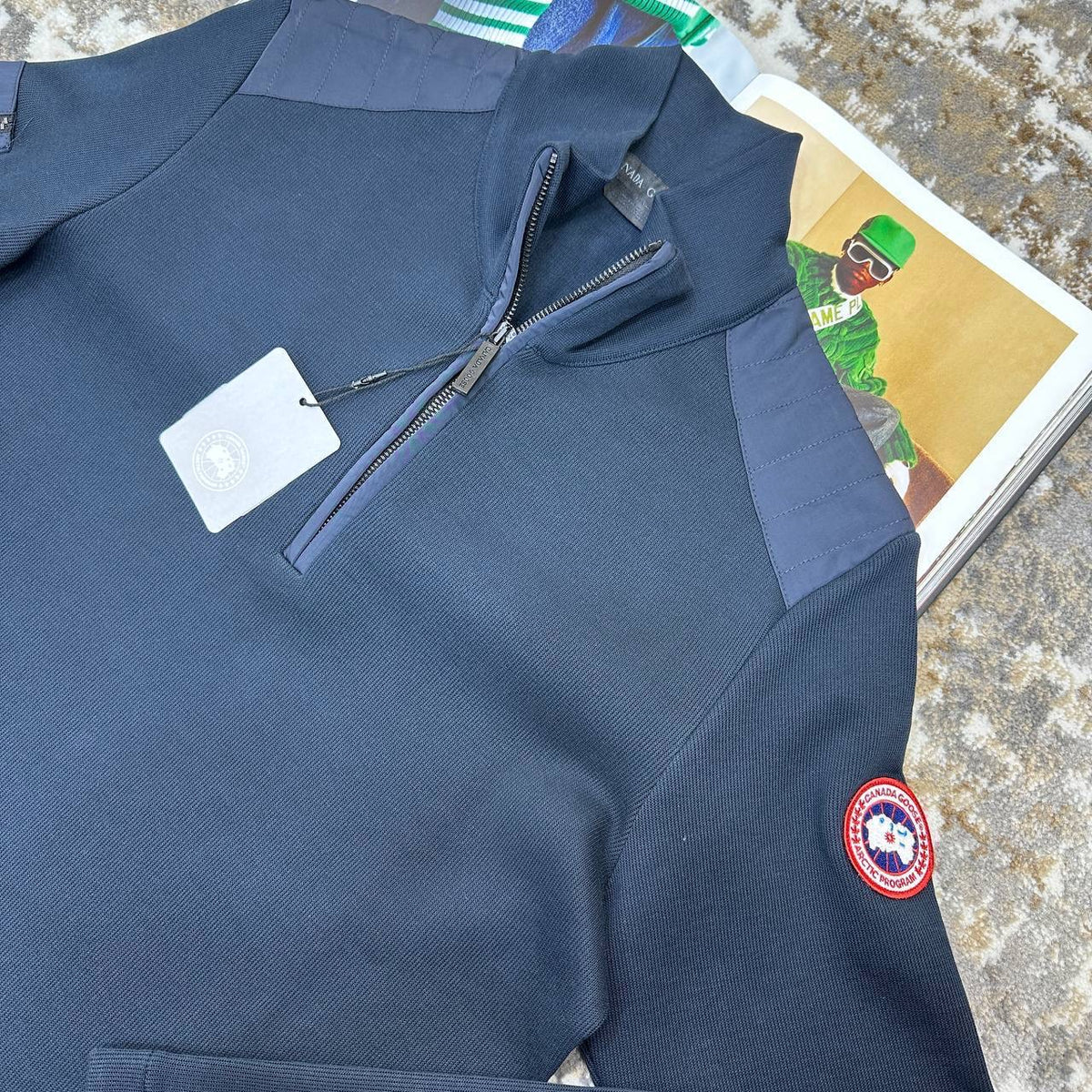 CNDA GOOSE HALF ZIP NAVY