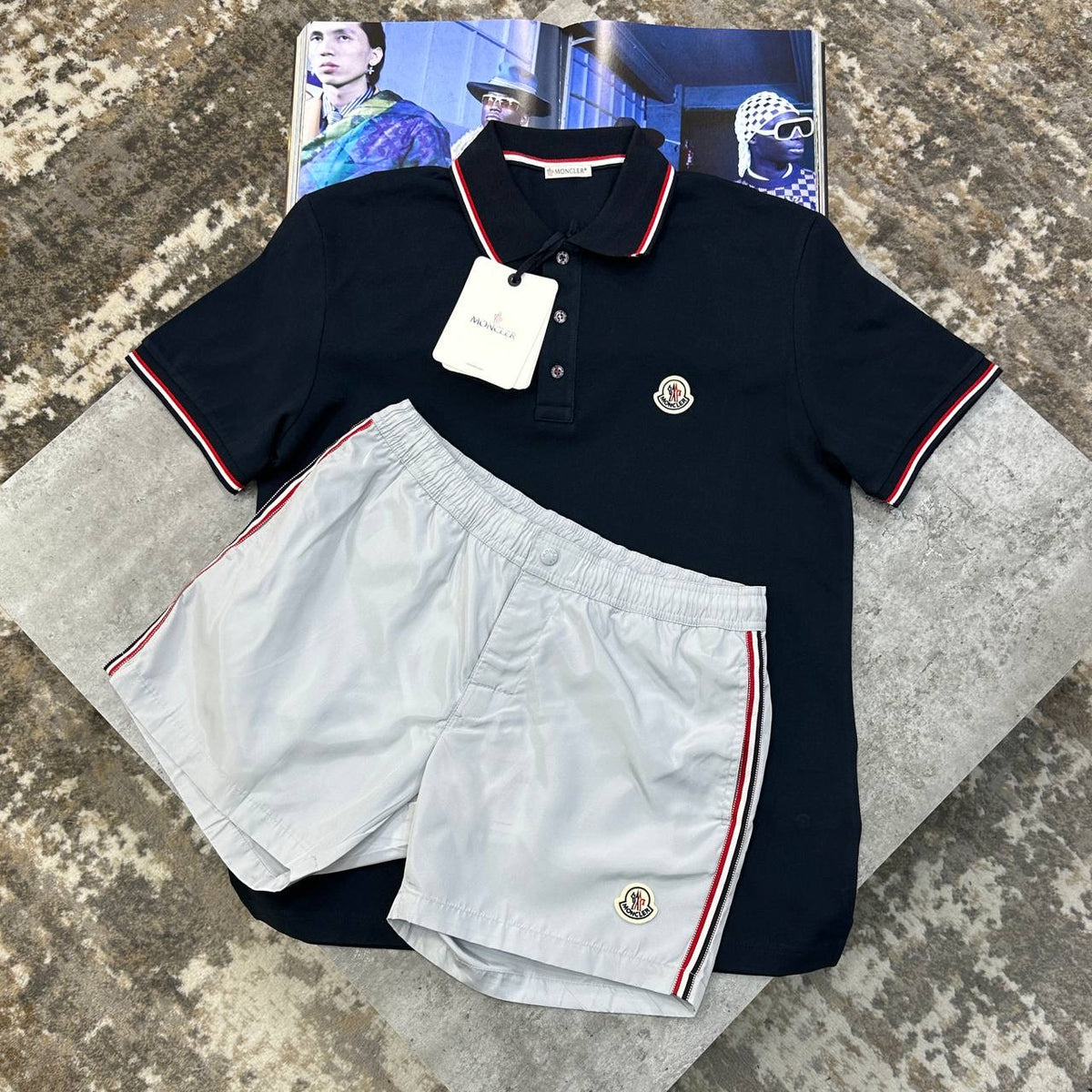 NCLR SHORT SET BLACK/GREY