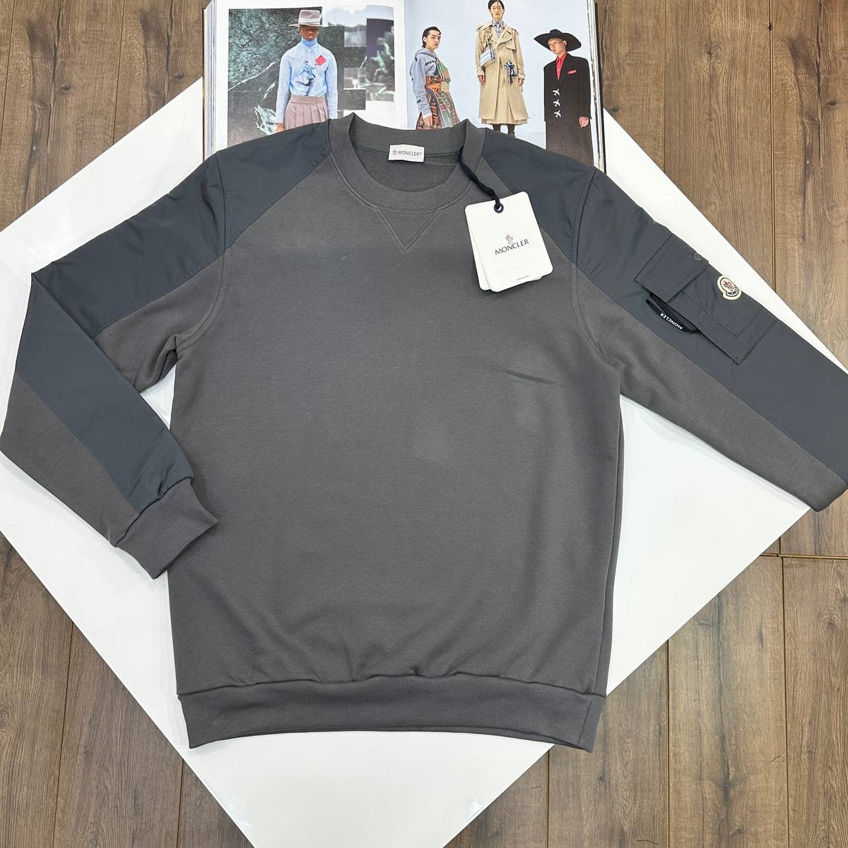 MNCLR SIDE POCKET JUMPER GREY