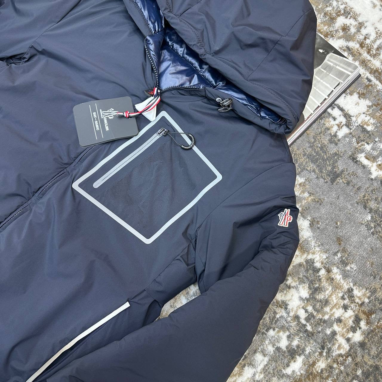 MNCLR FULL PUFFER REVERSE ABLE JACKET-NAVY
