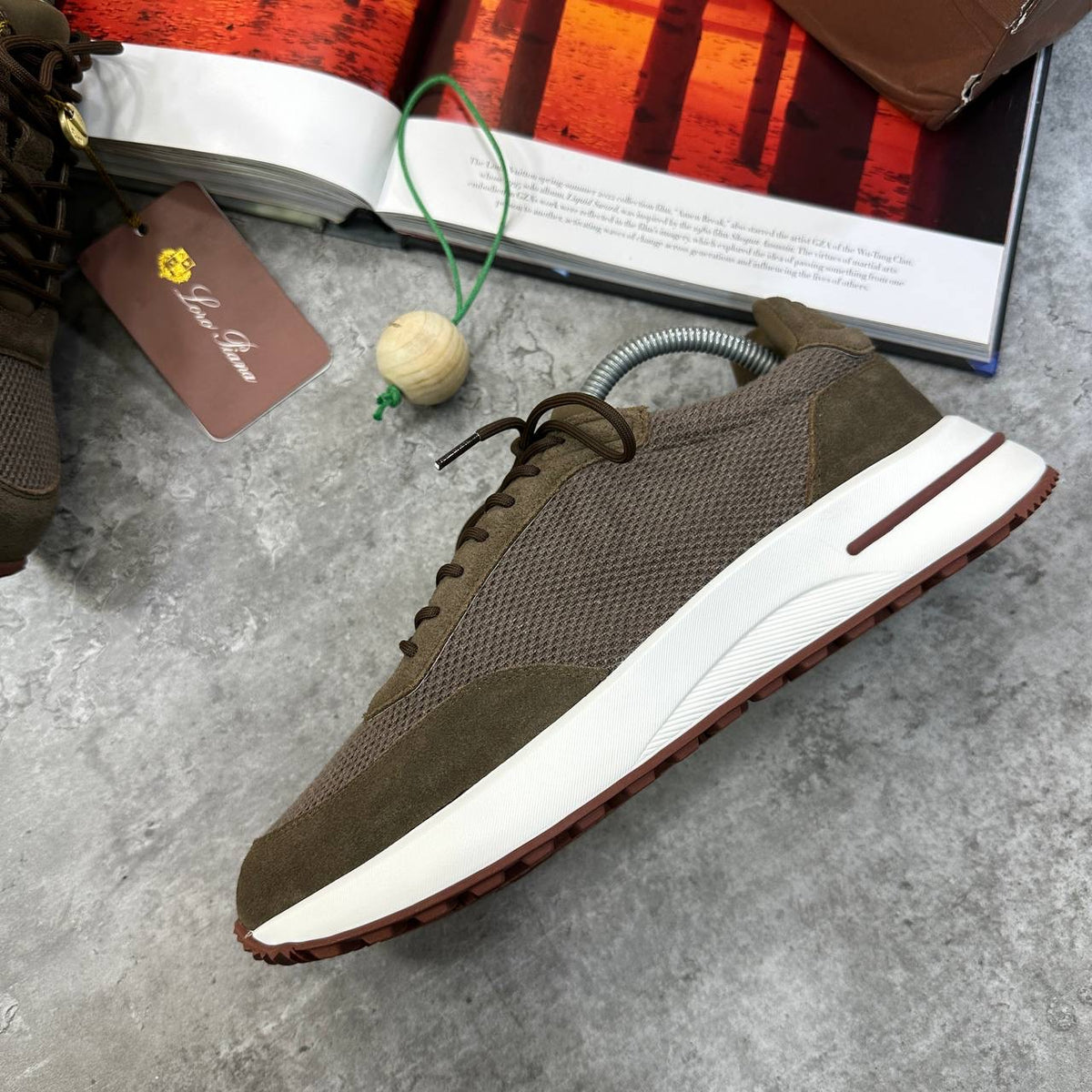L/P TRAINER BROWN/WHITE