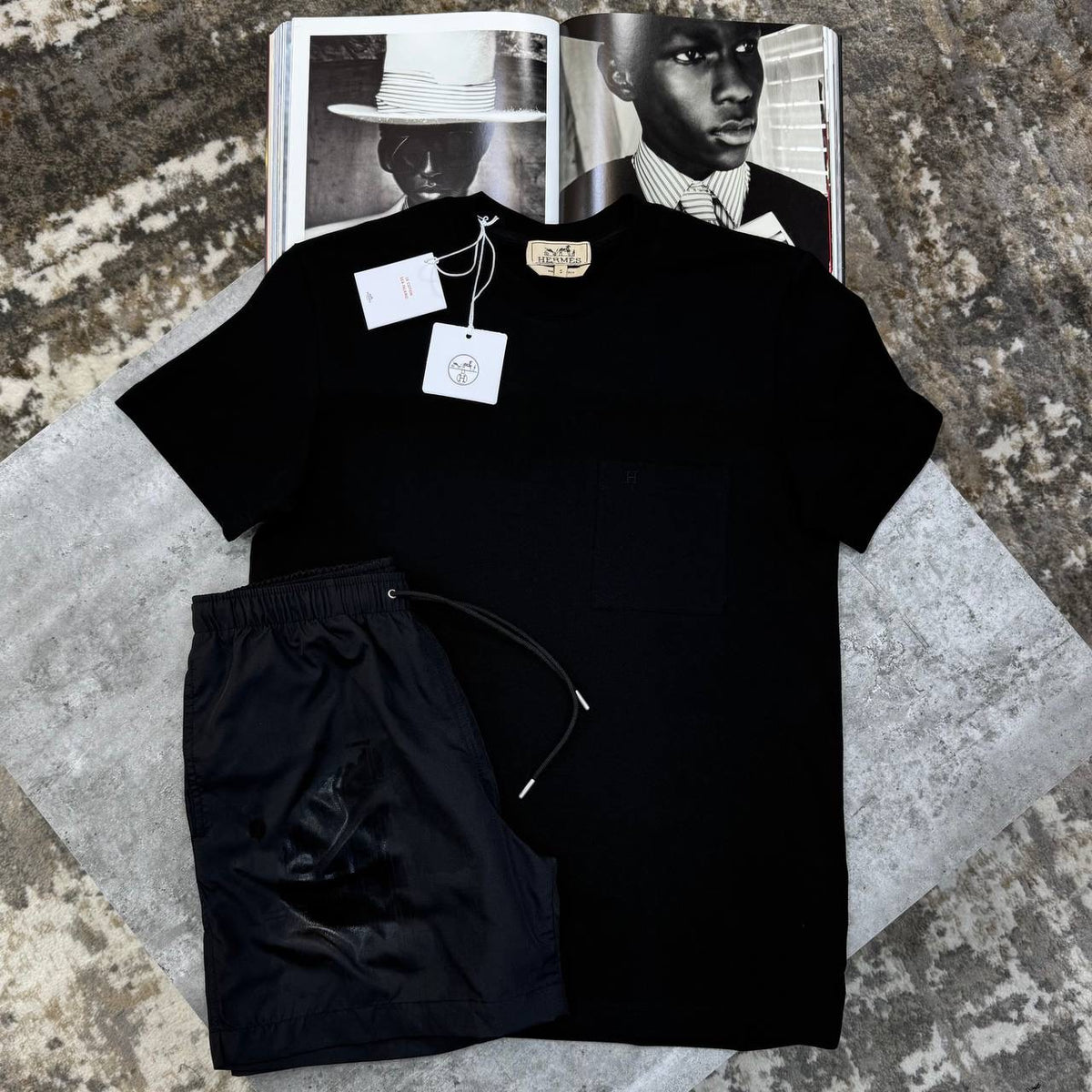 HRMS SHORT SET ALL BLACK