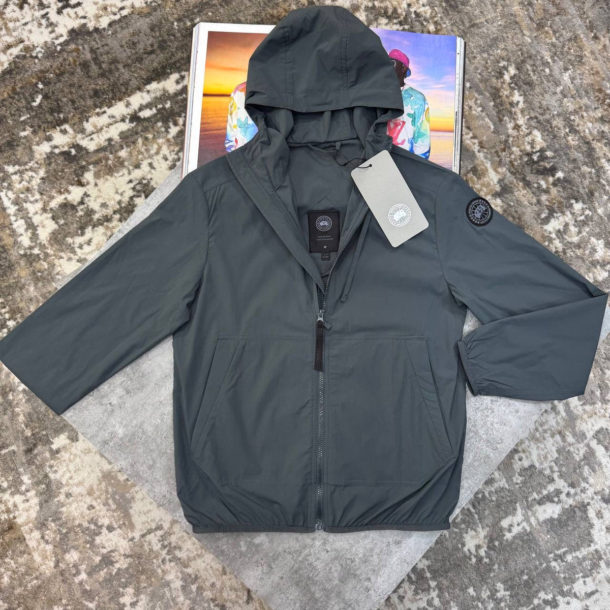 C.G LIGHT WEIGHT JACKET SHORT SET GREY