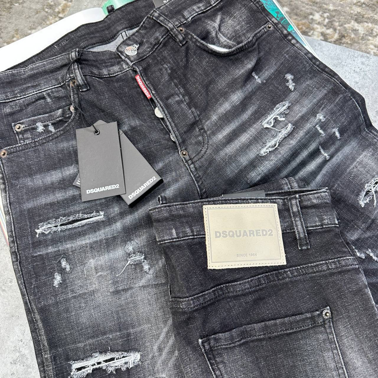 DSQD SLIM FIT JEANS BLACK