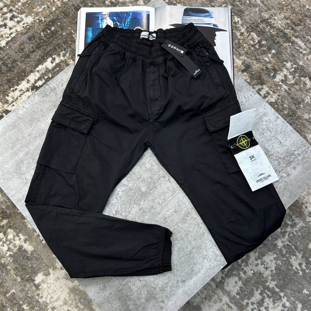 STNE CARGO PANTS-BLACK