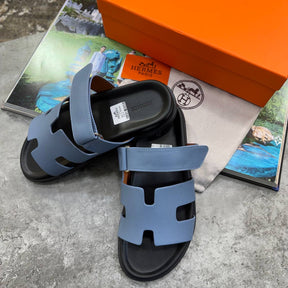 HRMS SLIPPERS MENS BLACK/BLUE