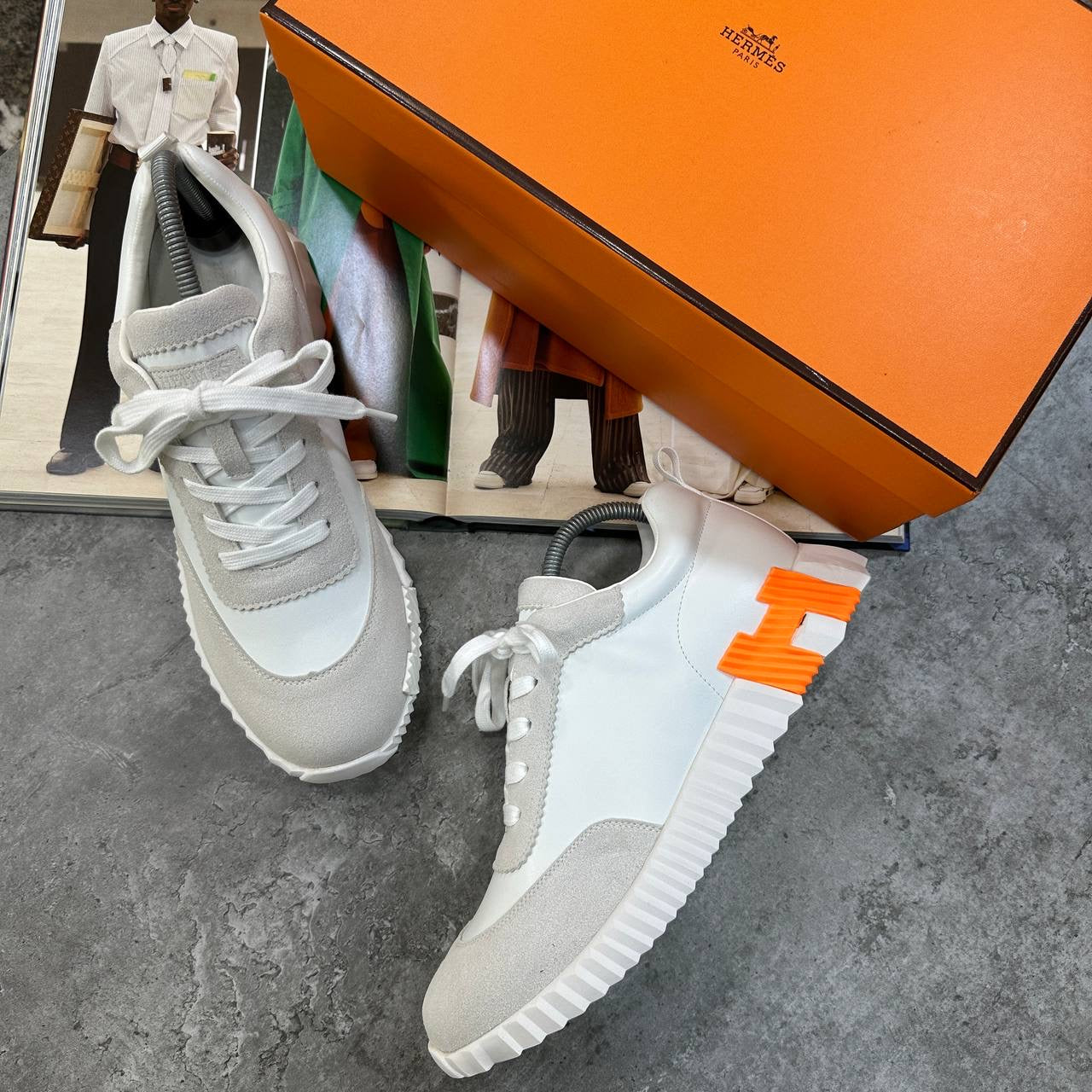 HRMS BOUNCING TRAINERS WHITE|ORANGE