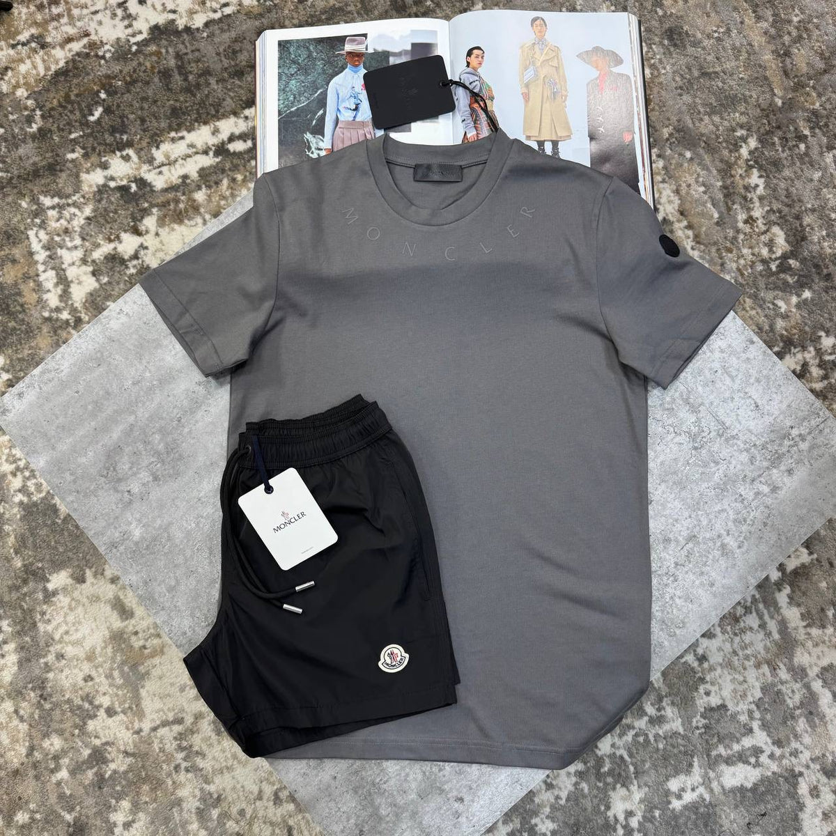 NCLR SHORT SET GREY/BLACK