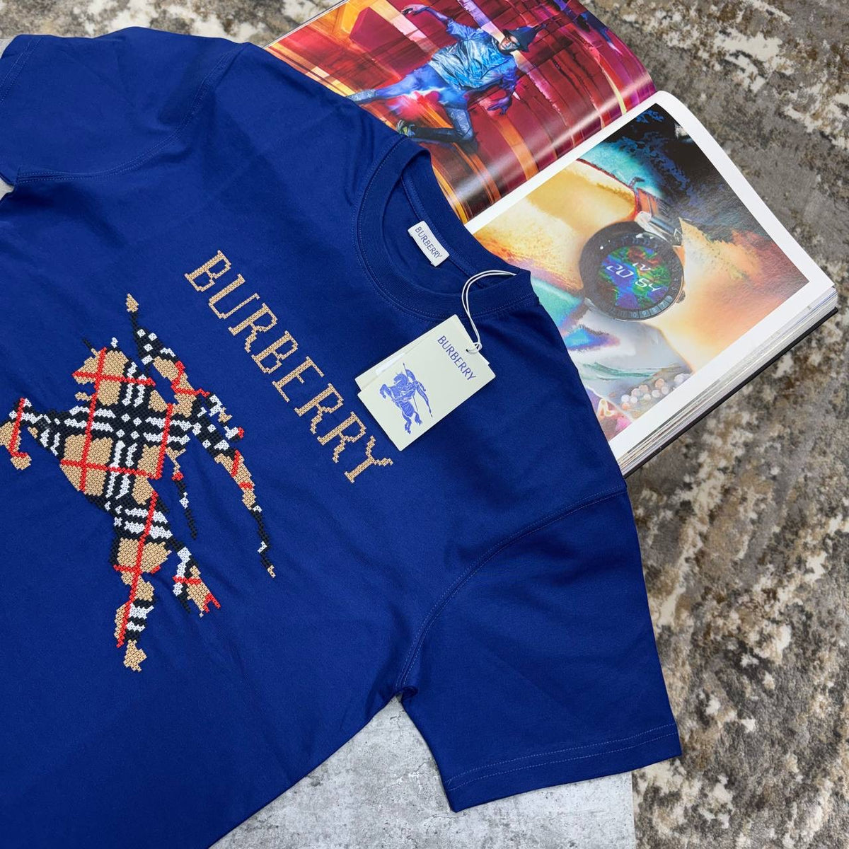 BRBRY TSHIRT-ROYAL BLUE